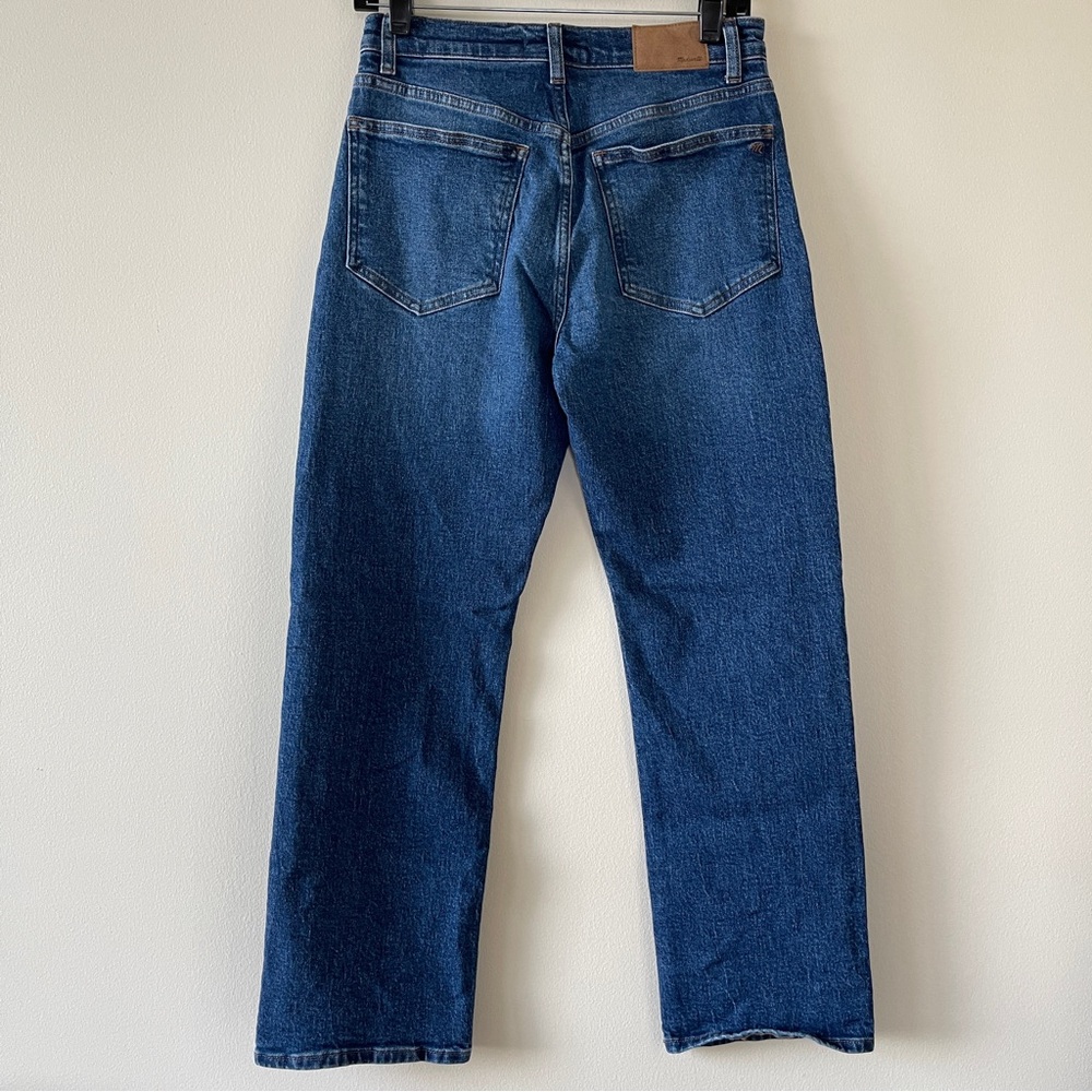 Madewell Straight Leg Jeans - Dark Blue - Picture 4 of 9